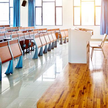 empty classroom